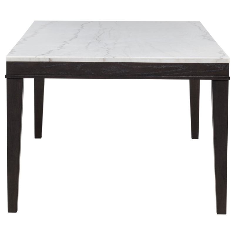 Pemberly Row 72-Inch Rectangular Wood Dining Table in Coffee Bean/White