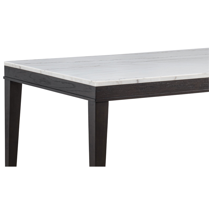 Pemberly Row 72-Inch Rectangular Wood Dining Table in Coffee Bean/White