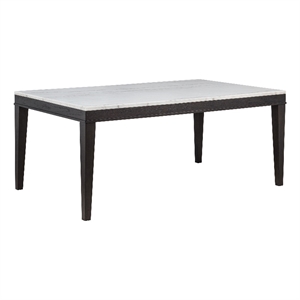 Pemberly Row 72-Inch Rectangular Wood Dining Table in Coffee Bean/White