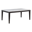 Pemberly Row 72-Inch Rectangular Wood Dining Table in Coffee Bean/White