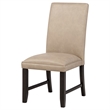 Pemberly Row 19'' Faux Leather Upholstered Dining Side Chair in Tan