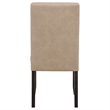 Pemberly Row 19'' Faux Leather Upholstered Dining Side Chair in Tan
