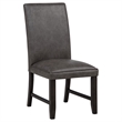 Pemberly Row 7-Piece Wood and Faux Leather Dining Set in Gray/Coffee Bean