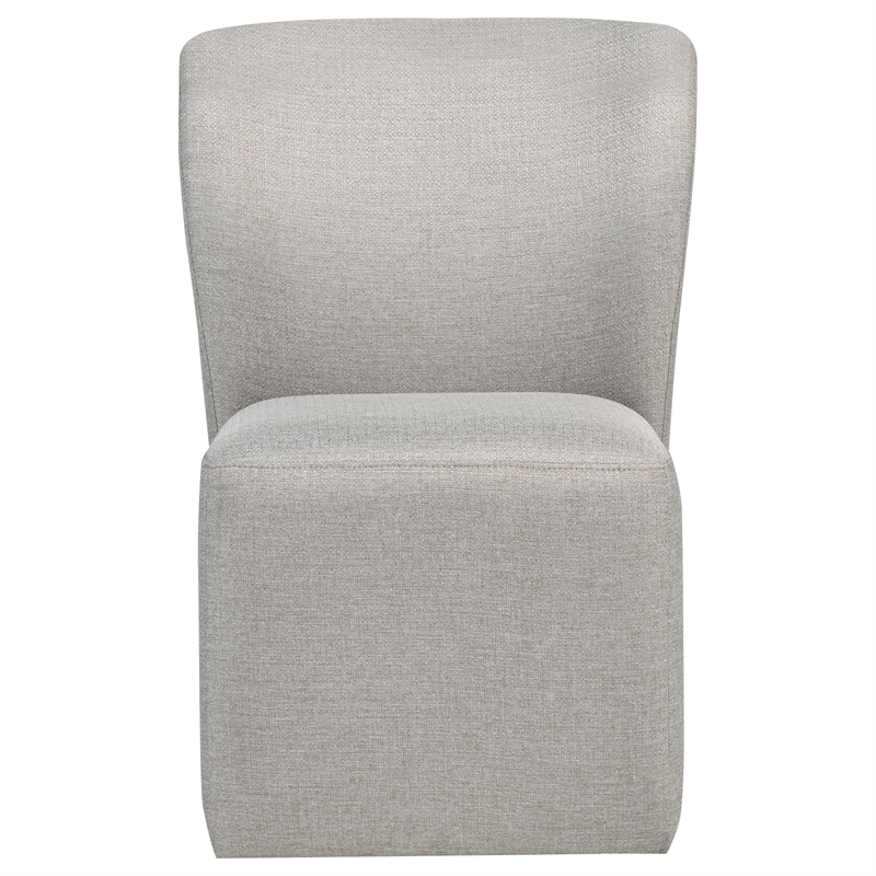 Pemberly Row 19.75'' Fabric Upholstered Dining Side Chair in Beige
