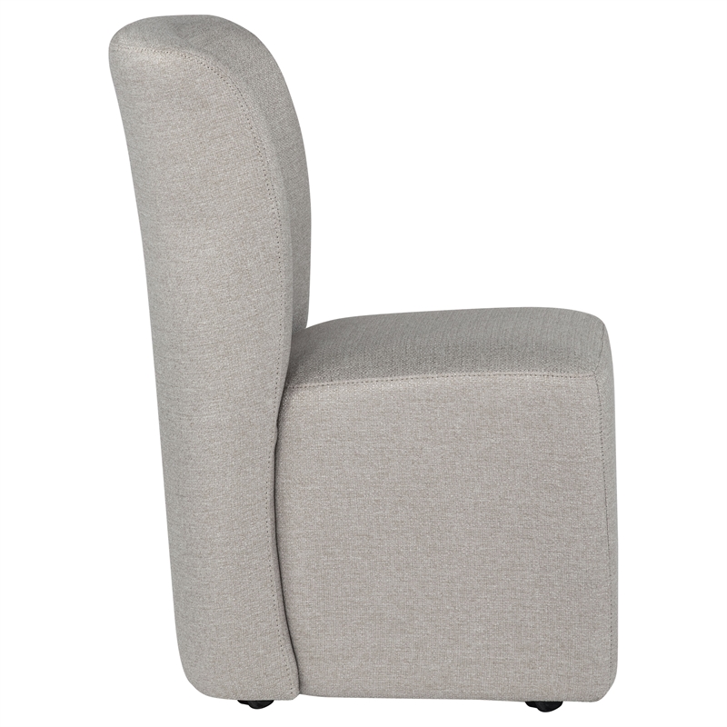 Pemberly Row 19.75'' Fabric Upholstered Dining Side Chair in Beige