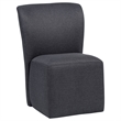 Pemberly Row 19.75'' Fabric Upholstered Dining Side Chair in Charcoal