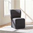 Pemberly Row 19.75'' Fabric Upholstered Dining Side Chair in Charcoal
