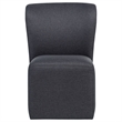 Pemberly Row 19.75'' Fabric Upholstered Dining Side Chair in Charcoal