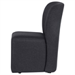 Pemberly Row 19.75'' Fabric Upholstered Dining Side Chair in Charcoal