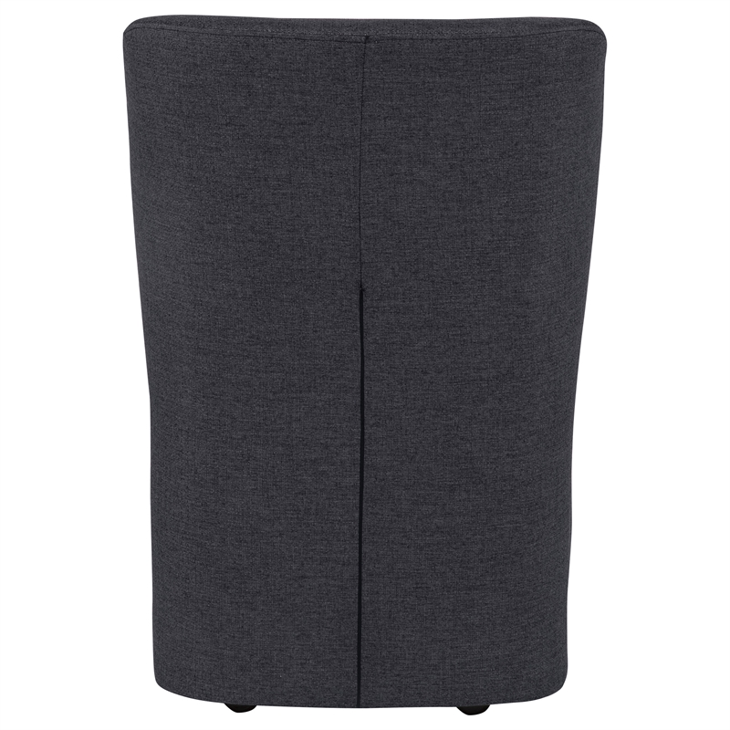 Pemberly Row 19.75'' Fabric Upholstered Dining Side Chair in Charcoal
