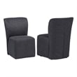 Pemberly Row 19.75'' Fabric Upholstered Dining Side Chair in Charcoal