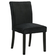 Pemberly Row 20.25'' Fabric Upholstered Dining Side Chair in Black