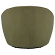Pemberly Row Contemporary Velvet Upholstered Swivel Accent Chair in Olive