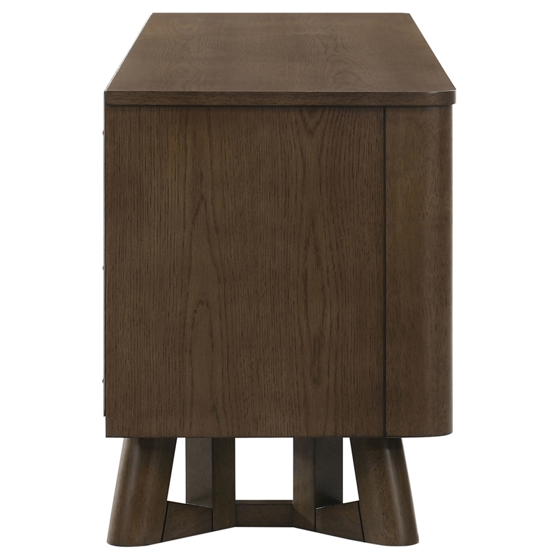 Pemberly Row 4-Door Wood TV Stand Media Console for TVs up to 75