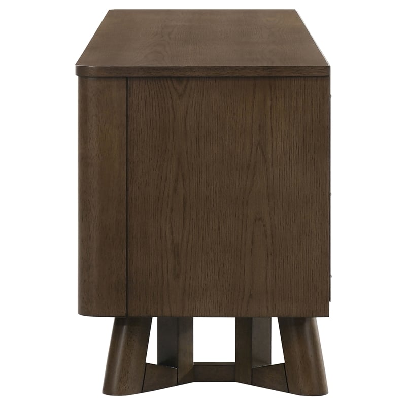 Pemberly Row 4-Door Wood TV Stand Media Console for TVs up to 75