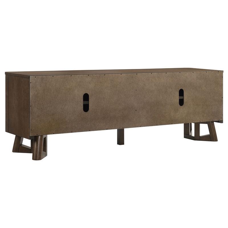 Pemberly Row 4-Door Wood TV Stand Media Console for TVs up to 75