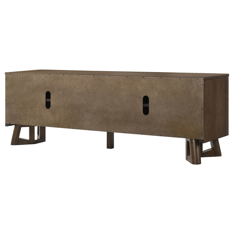 Pemberly Row 4-Door Wood TV Stand Media Console for TVs up to 75