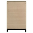 Pemberly Row 5-Drawer Transitional Wood Chest of Drawers in Light Taupe