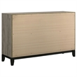 Pemberly Row 6-Drawer Transitional Wood Dresser Cabinet in Light Taupe