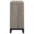 Pemberly Row 6-Drawer Transitional Wood Dresser Cabinet in Light Taupe