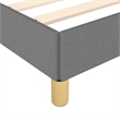 Pemberly Row King Bed Frame with Dark Gray Fabric Upholstery