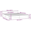 Pemberly Row Queen Bed Frame with Headboard in Dark Gray Fabric
