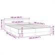 Pemberly Row Full Bed Frame with Upholstered Headboard in Light Grey