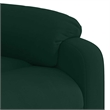 Pemberly Row Massage Recliner Chair in Dark Green Velvet