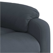 Pemberly Row Velvet Electric Massage Recliner Chair in Dark Gray