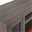Pemberly Row 3Pc Set of Fireplace TV Console and Sectional Sofa with Ottoman