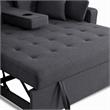  Pemberly Row Living Room Set of 2 - Fireplace TV Console and Sleeper Loveseat
