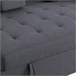  Pemberly Row Living Room Set of 2 - Fireplace TV Console and Sleeper Loveseat