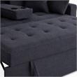  Pemberly Row Living Room Set of 2 - Fireplace TV Console and Sleeper Loveseat