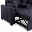  Pemberly Row Living Room Set of 2 - Fireplace TV Console and Sleeper Loveseat