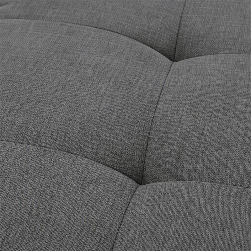 Pemberly Row 2-Piece Set of Sleeper Sectional Sofa & TV Stand with Fireplace