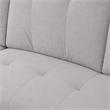 Pemberly Row 2Pc Set of Sleeper Sectional Sofa and TV Stand with Fireplace