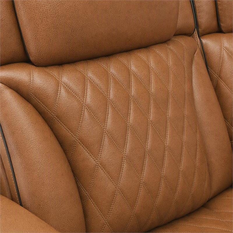 Pemberly Row Set of 2 Power Reclining Loveseats with LED Lighting