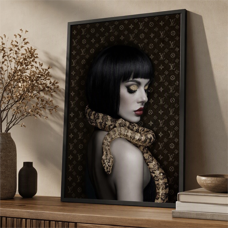 Pemberly Row Multi-Color Canvas Wall Art with Wood Frame - 32