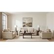 Pemberly Row 3-piece Chenille Upholstered Track Arm Sofa Set in Camel