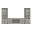 Pemberly Row 3-Piece Entertainment Center for 75-Inch TVs in Gray Driftwood