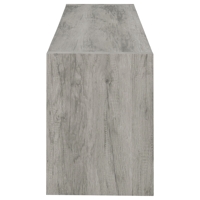 Pemberly Row 3-Piece Entertainment Center for 75-Inch TVs in Gray Driftwood