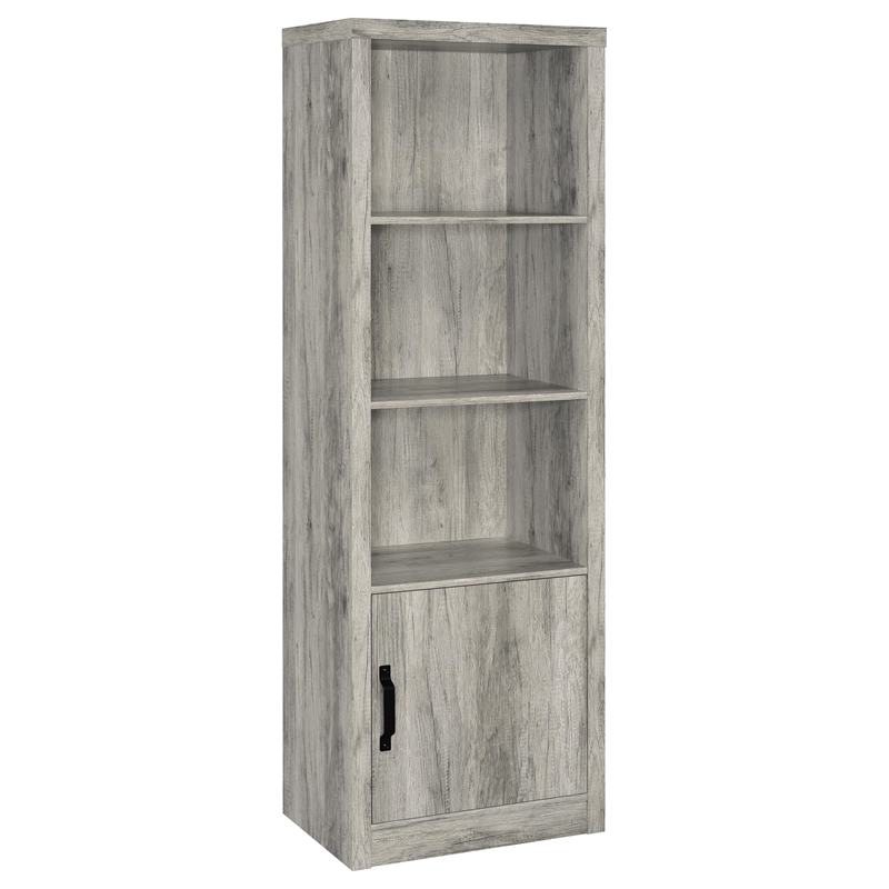 Pemberly Row 3-Piece Entertainment Center for 75-Inch TVs in Gray Driftwood