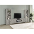 Pemberly Row 3-Piece Entertainment Center for 75-Inch TVs in Gray Driftwood