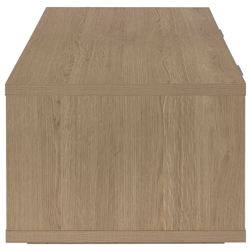 Pemberly Row 2-Piece Engineered Wood Coffee and End Table Set in Latte