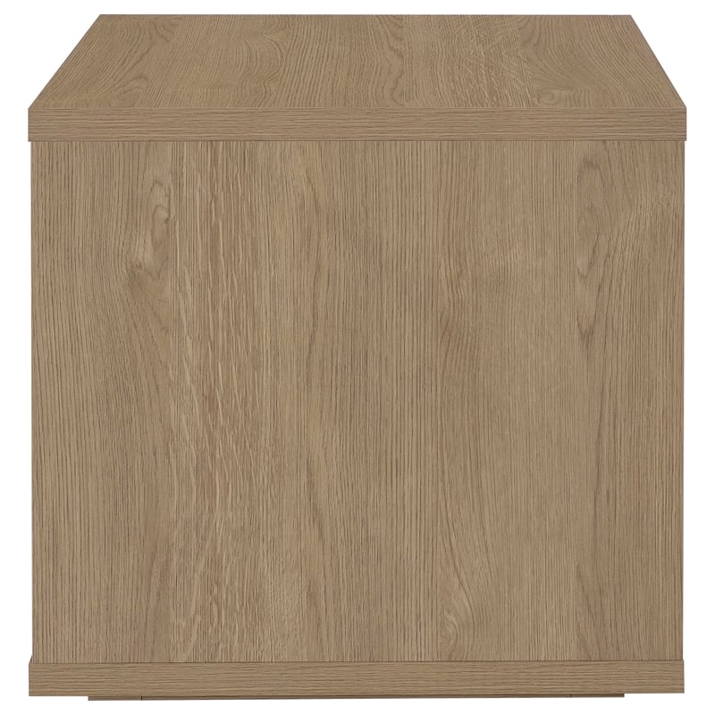 Pemberly Row 3-Piece Engineered Wood Coffee and End Table Set in Latte