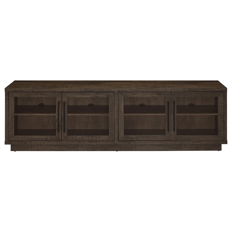 Pemberly Row Engineered Wood TV Stand for TVs up to 85 Inches in Brown
