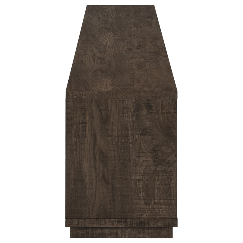 Pemberly Row Engineered Wood TV Stand for TVs up to 85 Inches in Brown