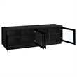 Pemberly Row Engineered Wood TV Stand for TVs up to 85 Inches in Black