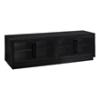 Pemberly Row Engineered Wood TV Stand for TVs up to 85 Inches in Black