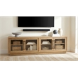 Pemberly Row Engineered Wood TV Stand for TVs up to 85 Inches in Oak